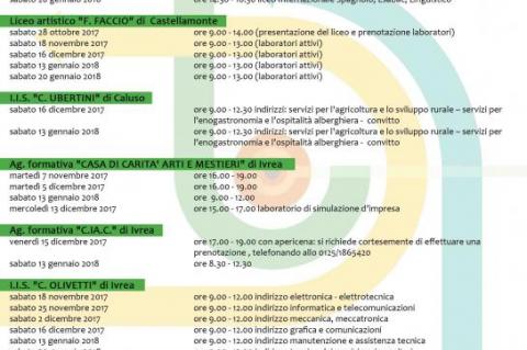 Calendario incontri